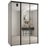 Posuvná skriňa Davos 2 170 60 cm hĺbky Biela Čierna