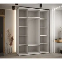 Posuvná skriňa Davos 2 170 60 cm hĺbky Biela