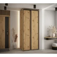 Posuvná skriňa Davos 1 120 cm 60 cm hĺbky Svetlohnedé drevo