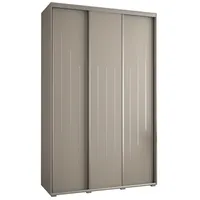 Skriňa s posuvnými dverami vysoká Dakota 8 160 hĺbka 60 cm výška 235,2 cm Sivá