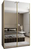 Skriňa s posuvnými dverami Lux 2 160 Sivá Žltá