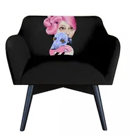 Kreslo POP-ART Cecylia Čierna