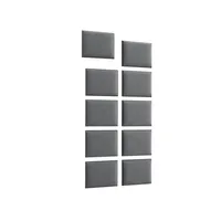 Súprava čalúnených panelov Quadratta 100x200 cm Sivá