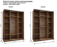 Skriňa s posuvnými dverami Lux 1 180 Biela