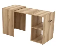 Výsuvný písací stôl Smart Svetlohnedé drevo
