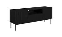TV stolík Nicole 150 cm s výklenkom Čierna