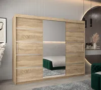 Skriňa s posuvnými dverami Verona 2 250 Svetlohnedé drevo