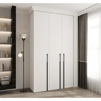 Skriňa Como 3 140 cm Biela Čierna