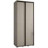 Skriňa s posuvnými dverami Dakota 1 120 cm 45 cm hĺbky Sivá Čierna