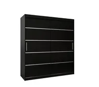 Posuvná skriňa Verona 1 180 cm Čierna
