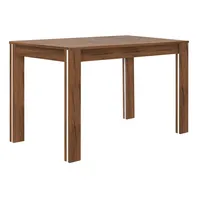 Rozkladací stôl Kammono 100/150x80 cm Drevo tmavohnedé Biela