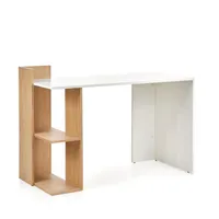 Písací stôl Fino Svetlohnedé drevo Biela