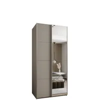 Skriňa s posuvnými dverami so zrkadlom Lux 3 120 Sivá