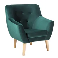 Kreslo Nordic 1 Velvet Zelený
