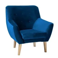 Kreslo Nordic 1 Velvet Modrá