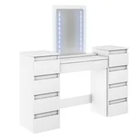 Toaletný stolík Megan 2X4S Biela