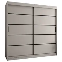 Skriňa Rubino V1 200 cm Sivá
