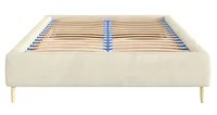 Baza čalúnenej postele Frodo so zdvíhacím roštom a úložným priestorom 90x200 cm Sivá