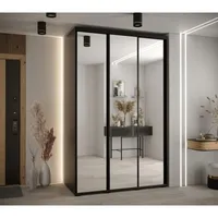 Posuvná skriňa Davos 2 150 cm 60 cm hĺbky Čierna