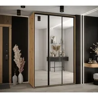 Posuvná skriňa Davos 2 150 cm 60 cm hĺbky Svetlohnedé drevo