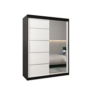 Skriňa s posuvnými dverami Verona 2 150 Biela Čierna