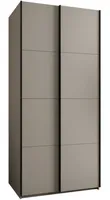 Skriňa s posuvnými dverami Lux 1 100 Sivá Čierna