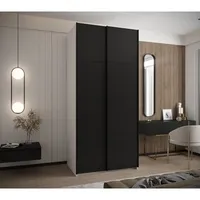 Skriňa s posuvnými dverami Lux 1 100 Biela Čierna