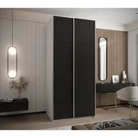 Skriňa s posuvnými dverami Lux 1 100 Biela Čierna