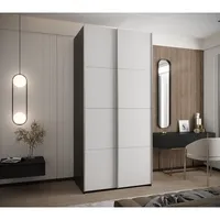 Skriňa s posuvnými dverami Lux 1 100 Biela Čierna