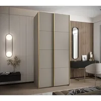 Skriňa s posuvnými dverami Lux 1 100 Sivá Žltá