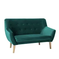 Pohovka Nordic 2 Velvet Zelený