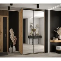 Posuvná skriňa Davos 2 140 60 cm hĺbky Svetlohnedé drevo