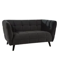 Pohovka Castello Velvet 2 Čierna