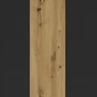 Skriňa s posuvnými dverami so zrkadlom Davos 11 130 cm 60 cm Svetlohnedé drevo Čierna
