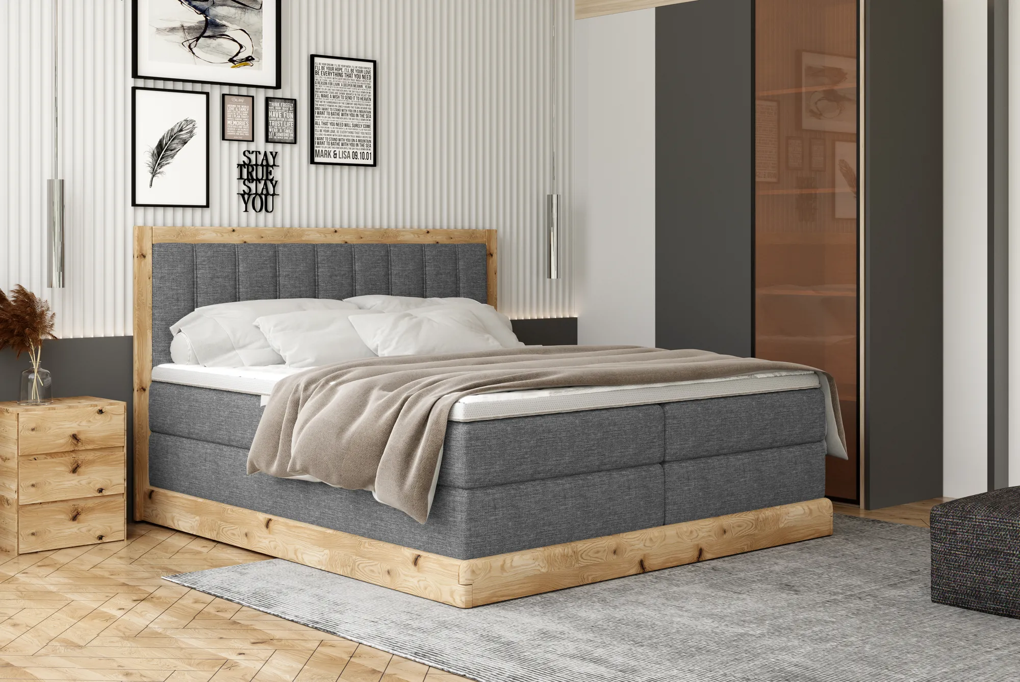 Box Springs Massiv Wood — aranžácia 1