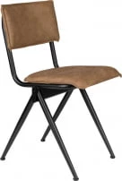 Krzesło z eko-skóry mocha Willow