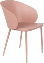 Růžová židle Bella