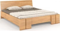Łóżko drewniane bukowe ze skrzynią na pościel do sypialni Vestre maxi & st 120