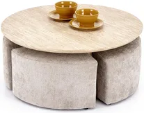 Konferenční stolek Nugat s taburety