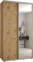 Szafa przesuwna z lustrem Cannes 5 130 45 cm głębokości