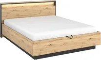 Łóżko Quant 160 z pojemnikiem i oświetleniem