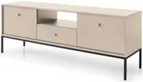 Moderní 2-dveřový TV stolek se zásuvkou a přihrádkou do obývacího pokoje Mono