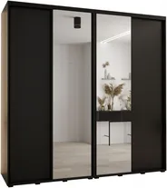 Vysoká šatní skříň s posuvnými dveřmi Davos 3 240, hloubka 60 cm, výška 235,2 cm
