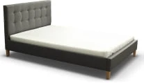 Łóżko tapicerowane Dawid 140x200 ze stelażem twinflex