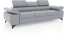 Sofa 3-osobowa Dragonis z funkcją spania, regulowanymi zagłówkami i podłokietnikami