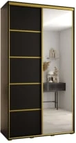 Szafa przesuwna z lustrem Cannes 5 140 45 cm głębokości