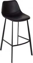 Krzesło barowe Franky vintage czarny
