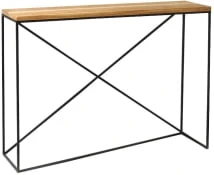 Konzolový stolek na kovových rámech Memo Solid Wood 100