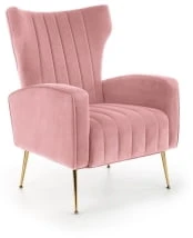 Nowoczesny fotel do salonu Vario różowy