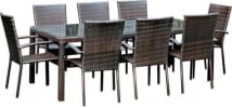 Zestaw mebli stołowych do ogrodu z 8 krzesłami Siena